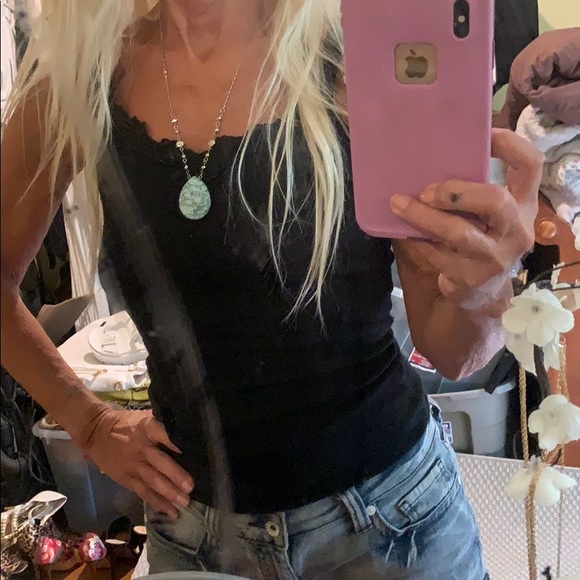 Mint Colored Jade Marble Stone 18”-22” Necklace - Picture 2 of 5